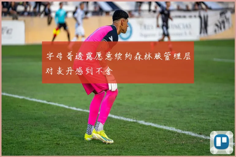 字母哥透露愿意续约森林狼管理层对麦丹感到不舍